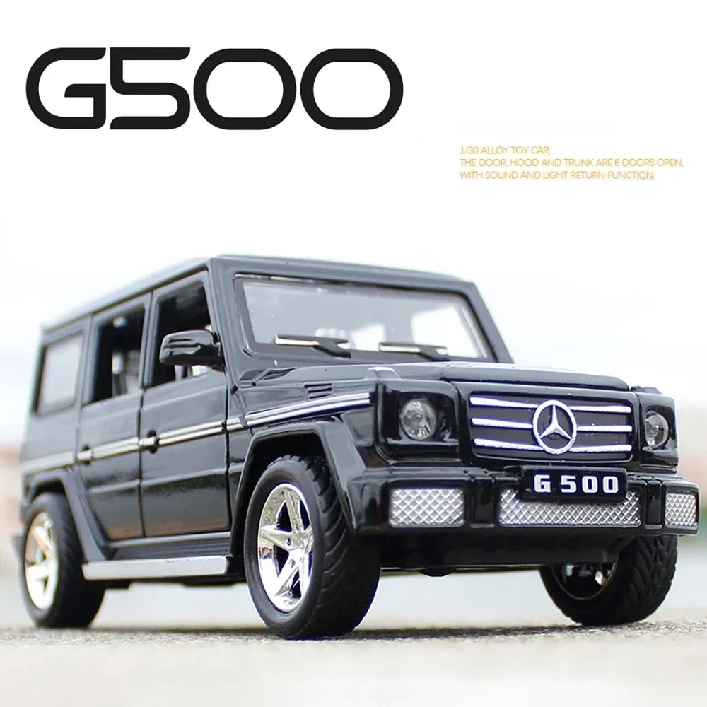 

Масштабная модель автомобиля G500 1:30, литая под давлением, из металла, с открывающимися дверями, коллекционная, подарочная, из литого сплава.
