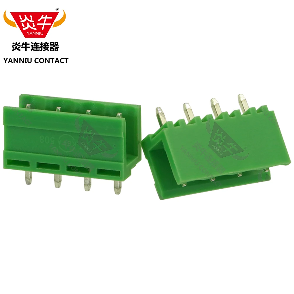 50Pcs HT508V 5.08 2P ~ 12P PCB CONNECTOR PLUG-IN TERMINAL BlOCK 5.08mm 2PIN ~ 12PIN PHOENIX CONTACT YANNIU 3