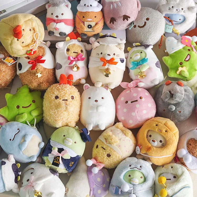 

Sumikkogurashi Kawaii Q версия плюшевая кукла кулон брелок мягкий рюкзак сумка кулон брелок игрушки подарок
