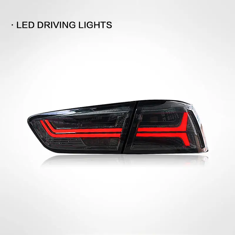 Car LED Taillight Assembly For Mitsubishi Lancer EVO 2008-2018 Brake Reverse Parking Running Rear Lamp Dynamic Streamer Turn - view 4