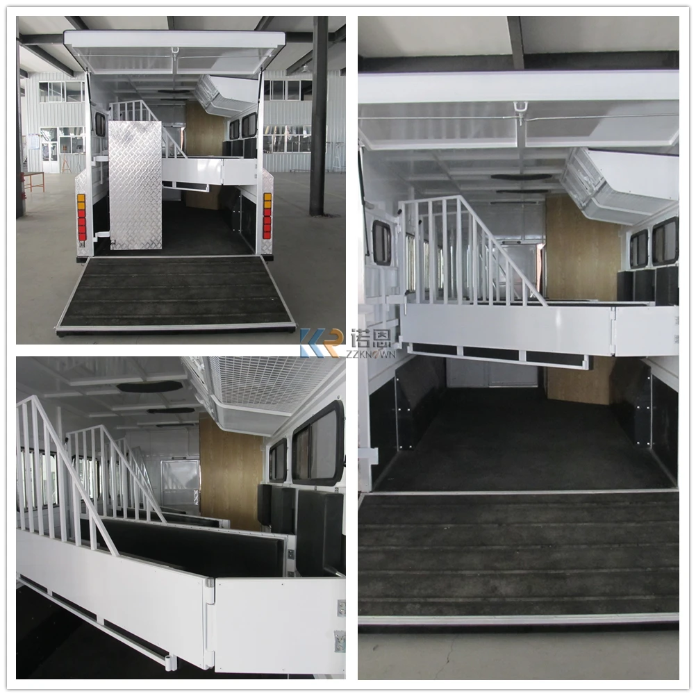 Австралийский стандартный прицеп для транспортировки лошадей для Horsecare 2023, высококачественный 3-х прицеп для лошади с гусиной шеей