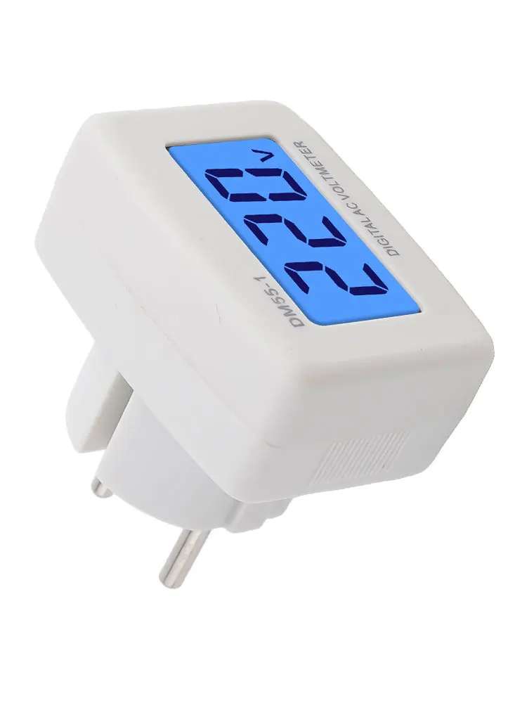 110V-220V Voltmeter LCD Voltmeter Digital Display Home Appliance Protection LCD Display Measurement For Office Use