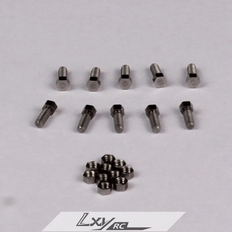 1 Stainless Steel Outer Hexagon Screw Nut for 1/14 Tamiya RC Truck Trailer Tipper Scania Benz Actros Volvo MAN DIY