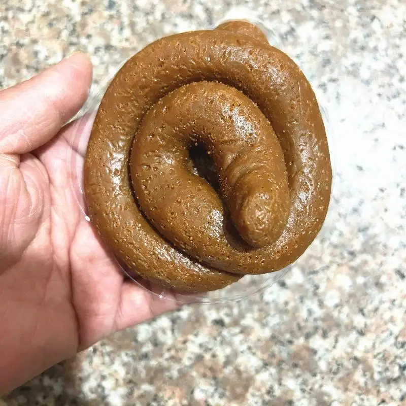 1Pcs Simulation Baba Soft Rubber Decompression Poop Pinching Music Prank Halloween April Fool's Day Toys Creative Prank BB Toy