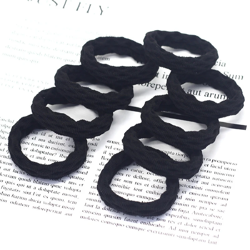 20PCS Hohe Elastizität Mode Haar Seil Hohe Elastizität Jacquard Muster Haar Ring Mode frauen Stirnband Haar Zubehör