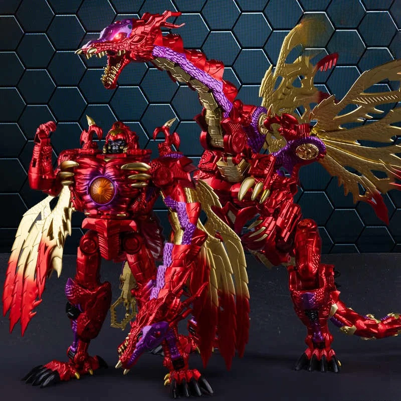 

In Stock BMB Transformation Toy TAIBA RD-01 RD01 Extra Large TRANSMETAL 2 MG Red Dragon Battle Figure Model Collection Toy Gift