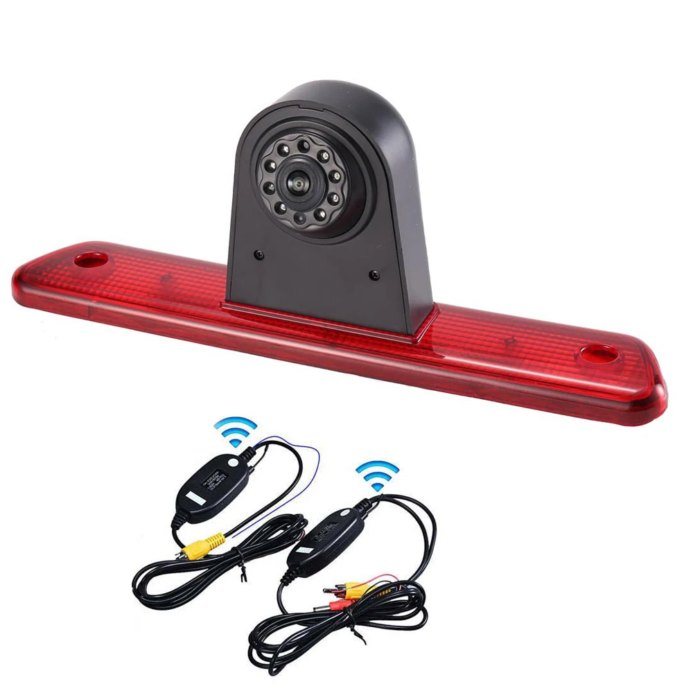 HKNL CCD Parking Car Reverse Rear View Camera+2.4GHZ Wireless For Citroen Jumpy Peugeot Expert Toyota Proace Van Brake Light