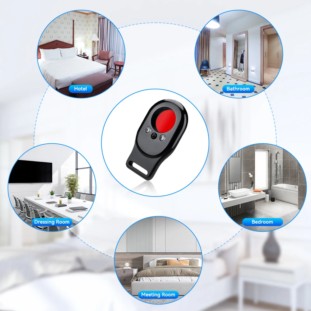 Wsdcam Portable Hidden Camera Detector Infrared Scanning Anti-Peeping Detector Security Protection For Outdoor Travel Hotel