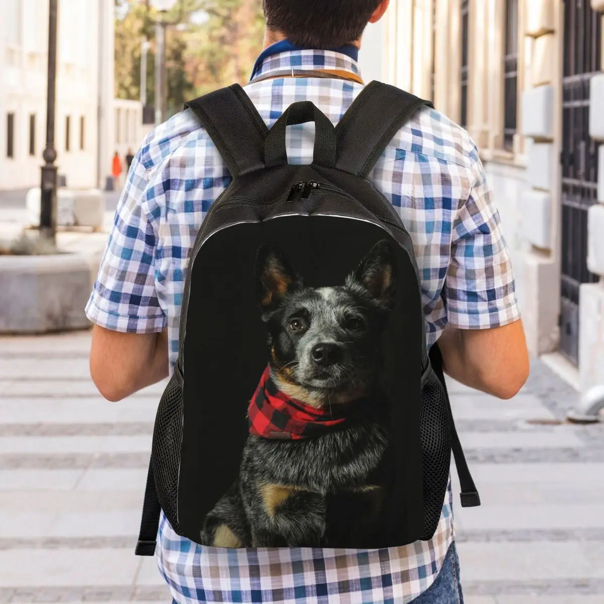 Australian Cattle Dog Backpack Student Boys Girls BookBag School Bag Computer Shoulder Bags