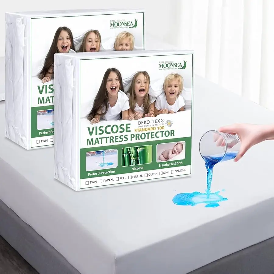 

Waterproof Mattress Protector Twin Size, Skin Friendly and Breathable Twin Mattress Co er for Kids, iscose Jersey Mattress Pad