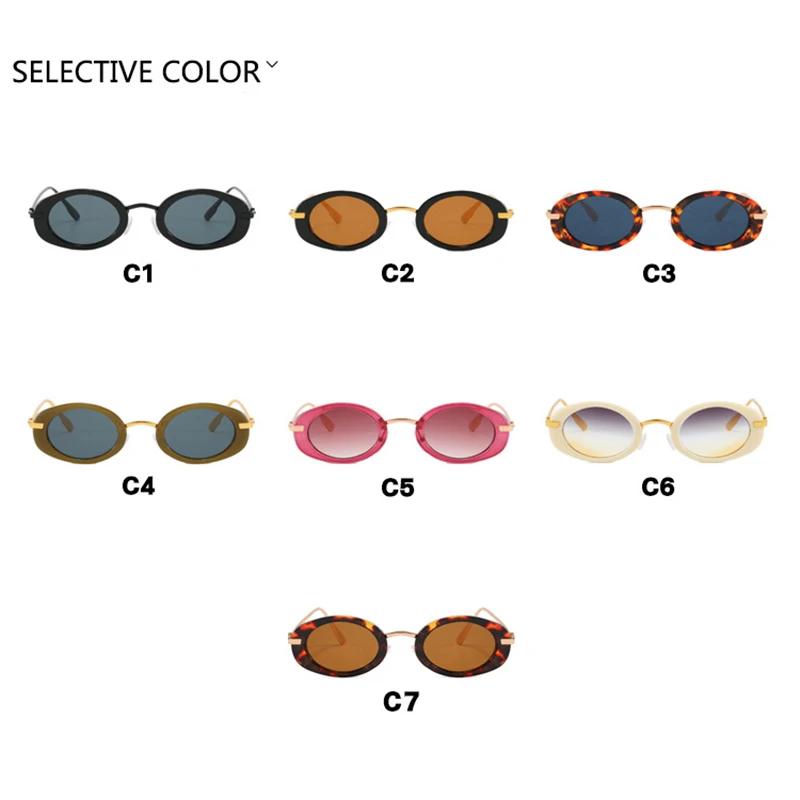 New Stylish Metal Frame Sunglasses for Women Sexy Small Frame Round Punk Sun Glasses Female Men Vintage Eyewear Shades uv400