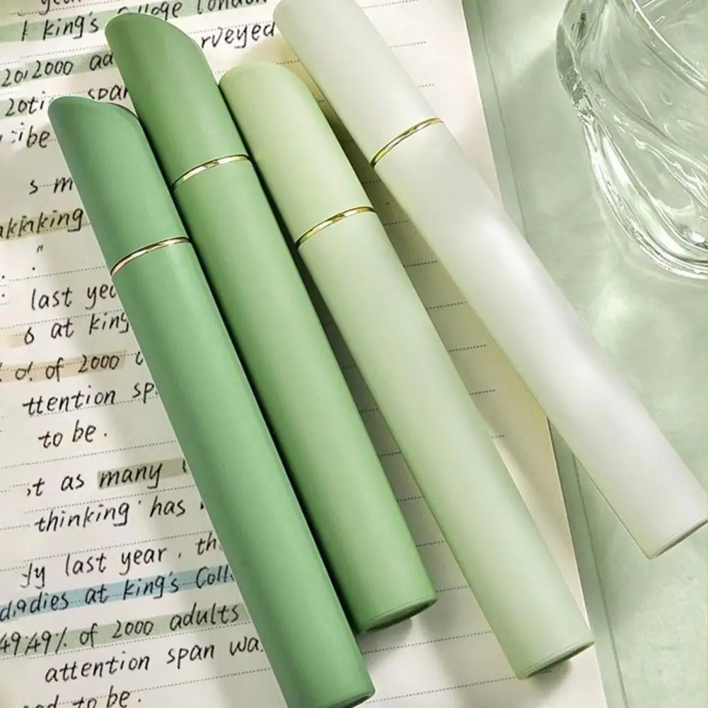 학생 아티스트용 속건성 하이라이터 펜 세트, 진동 하이라이터, 잉크 얼룩 방지 마커, 부드러운 치즐