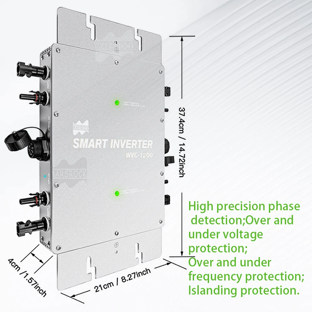 الشمسية شبكة التعادل Microinverter DC23-50V إلى AC120V 230 فولت 1200 واط محول الألواح الشمسية للوحة طاقة شمسية 4 قطعة 250-330 واط متصلة الغاز