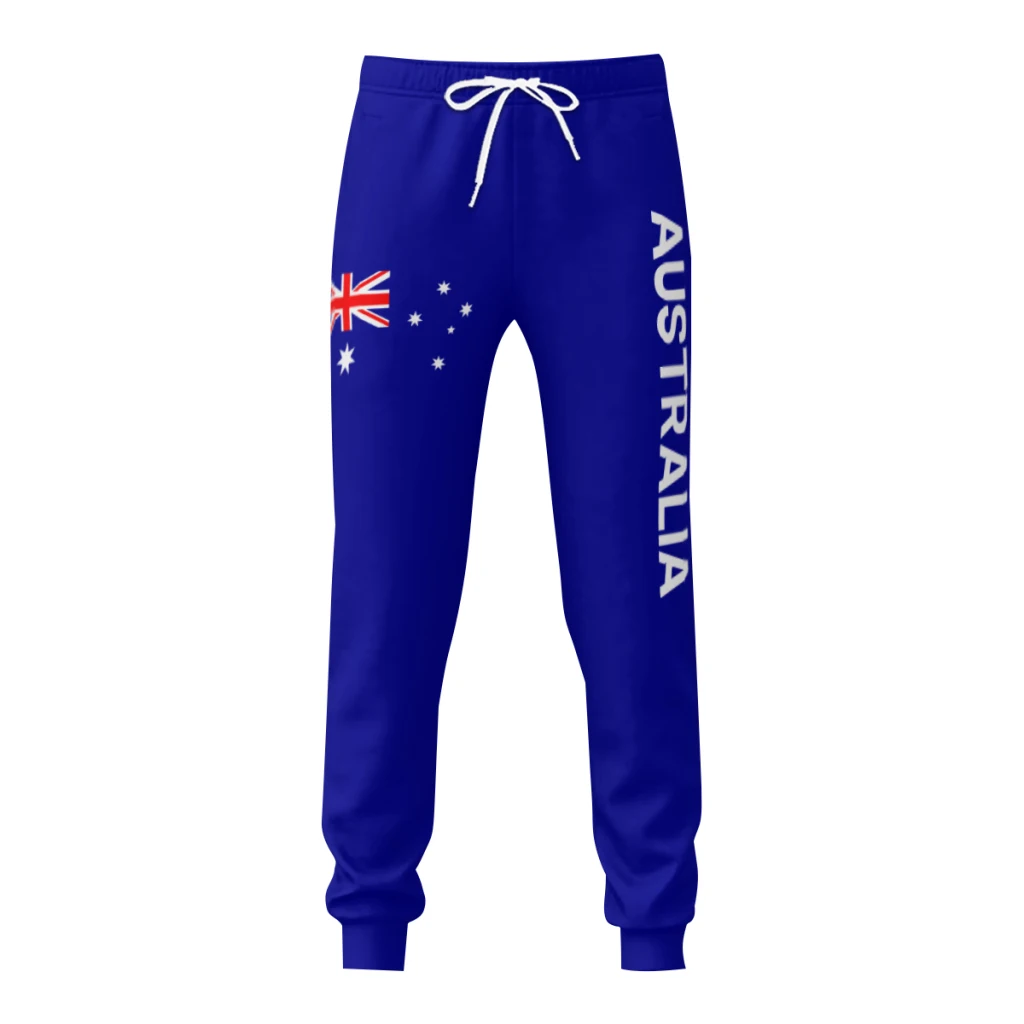 Mens Sweatpants Australia  Flag Pants with Pockets Joggers Soccer Football Multifunction Sports Sweat With Drawstring