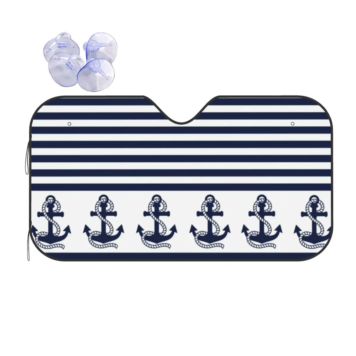 

Солнцезащитный козырек для лобового стекла морской флот Синий Якорь Новинка лобовое стекло для автомобиля 76x140 см солнцезащитный козырек защита от льда защита от пыли