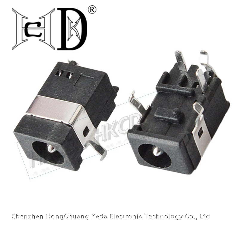 5pcs DC-030 4.0*1.7mm Tip DC Power Jack / Socket 3Pin DIP Panel Switch Audio Interface Charging Connector DC030