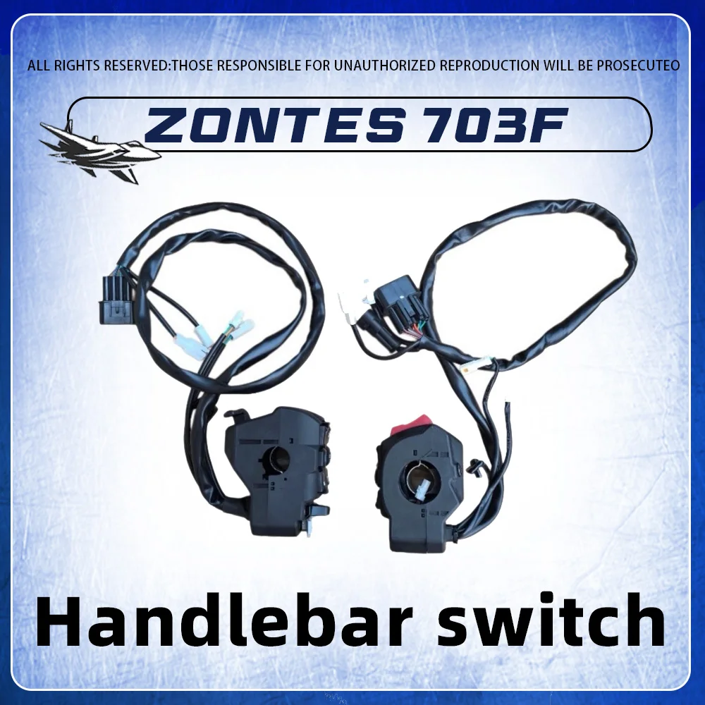 Left Right Handle Control Switch Horn Headlight Engine Cut‑Off Switch Fit For ZONTES 703F Electrical