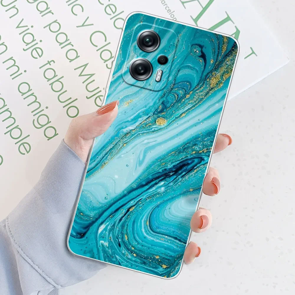 For POCO X4 GT 5G Case For Xiaomi Poco X4 GT Cover Patterned Clear Bumper TPU Silicone Soft Cases Coque For POCO X4 GT 5G Fundas