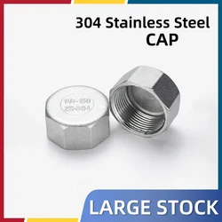 304 Stainless Steel Hexagonal Pipe Cap Multilateral Internal Thread Plug  Internal Thread Pipe Plug Thread Head  Pipe Plug