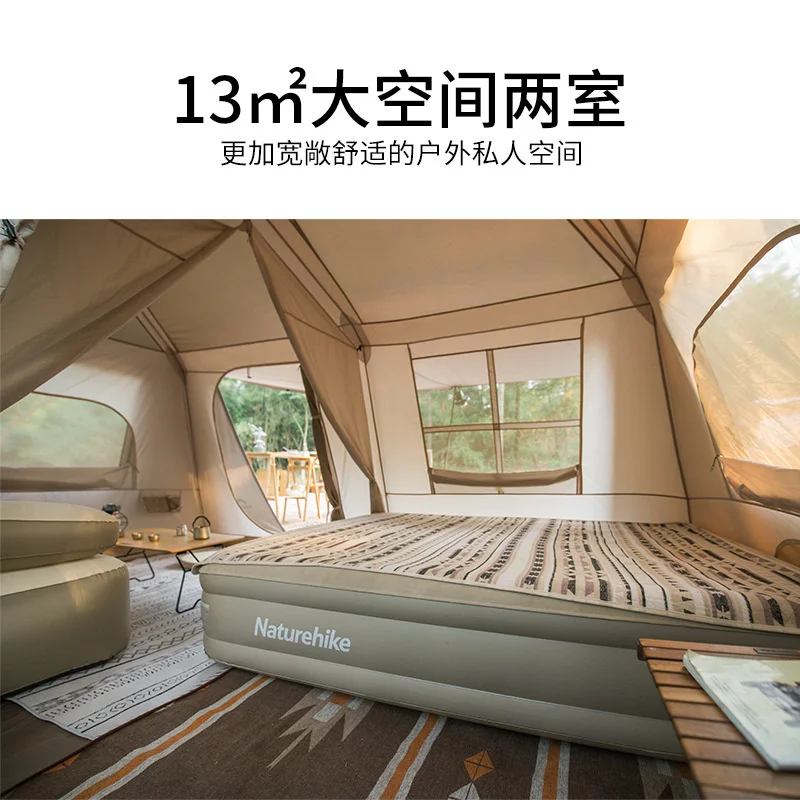 Naturehike-高級自動テントvillage13㎡,アウトドアキャンプ,防水日焼け