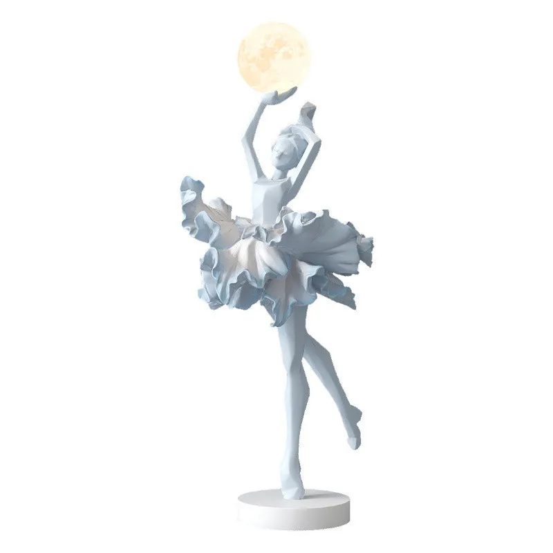 

New light luxury ballet child ornament night light decoration entrance living room TV cabinet wine