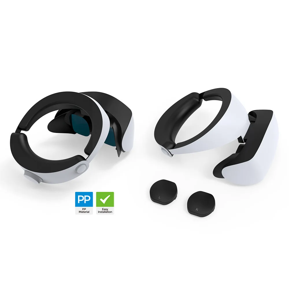 2pcs Glasses Protection Cover for PSVR2 Dust Protection Lens Cover Black