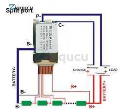 BMS 10S 36V 30A 18650 Battery Balanced Protection Board Lithium Battery Charge Board PCB  Li-ion Cell Balancer for Electric Car