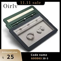 Oirlv Jewelry Tray Premium Organizer for Rings, Earrings & Bracelets, Elegant Soft Lining Perfect for Jewelry Display & Storage