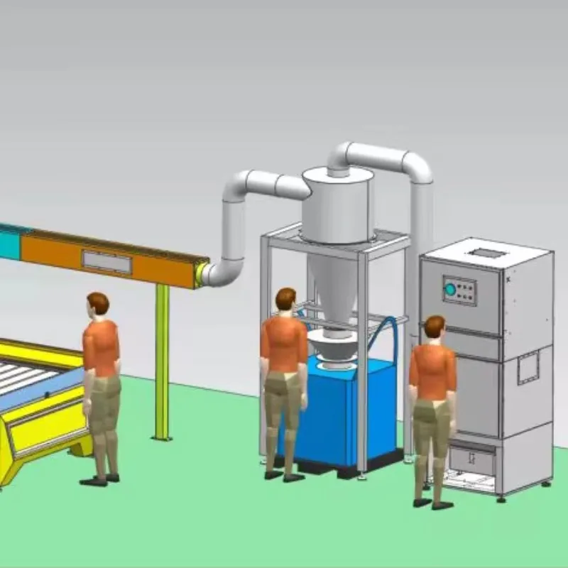 Rimozione automatica della polvere dell'aria del collettore di polveri industriale per la pulizia automatica del getto d'impulso per la macchina da taglio laser