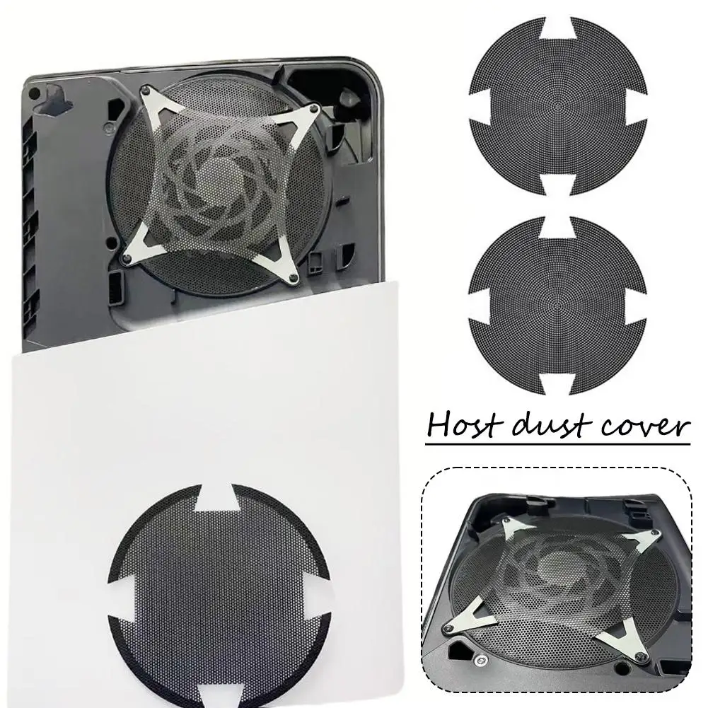 2 Pcs Host Dust Filter Breathable Ventilation Dustproof Filter Cover Black Dust Guard For PS5 Slim For PS5 Pro Accessories ﻿