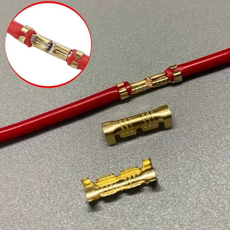 50/100/200PCS 453U-shaped Electrical Cable Connectors Tab Cold Insert Wire Connector Electricos Small Ceeth Terminal image 2