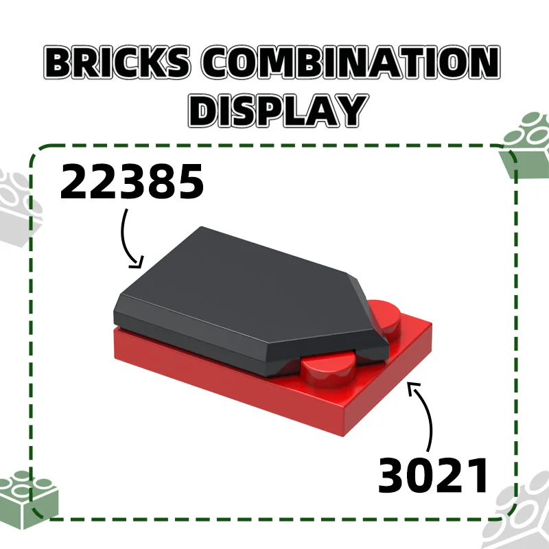 Wange 169Pcs/lot  22385 Tile Special 2x3 Tile Pentagonal Block Moc Color Accessories Compatible with Brick DIY Children\'s Toy
