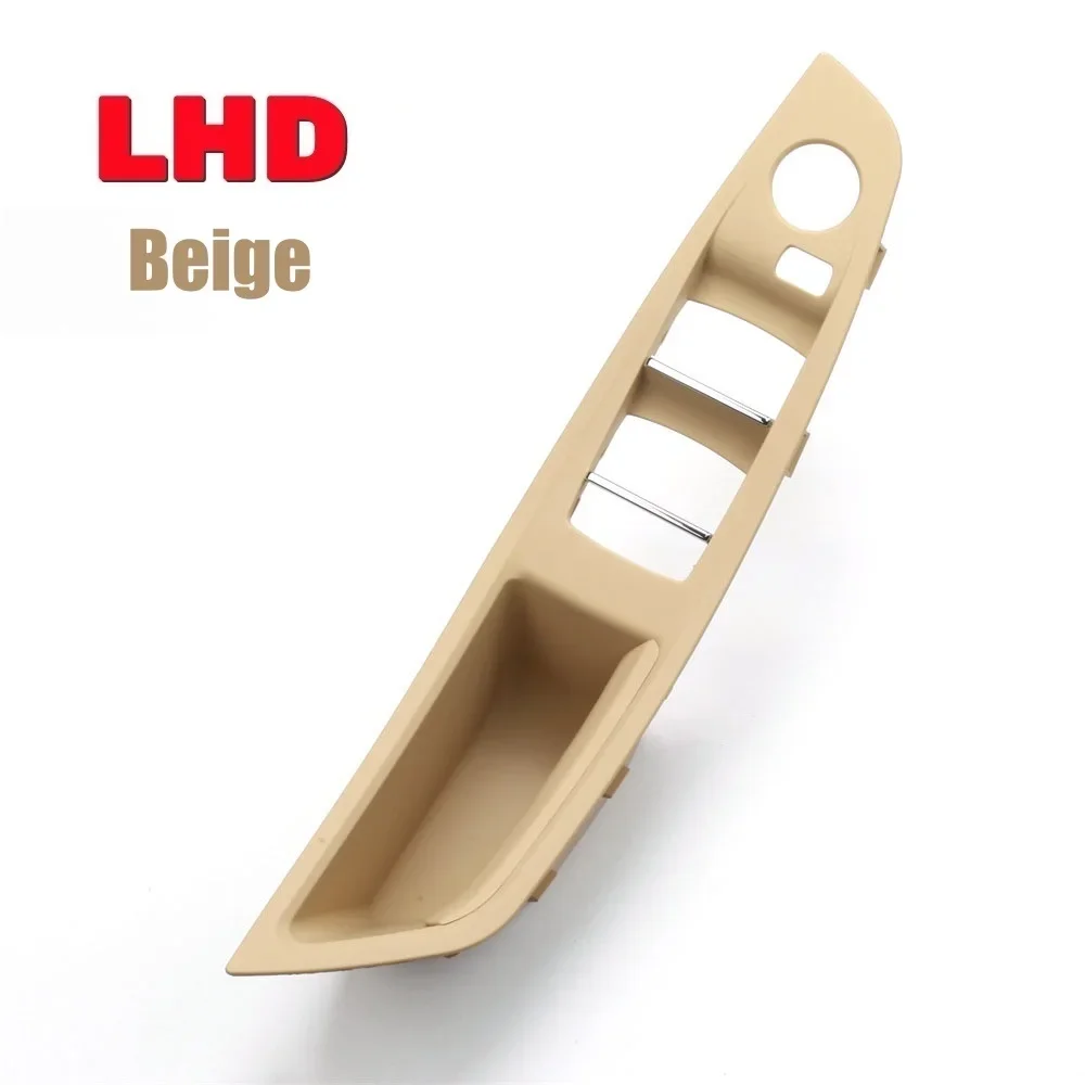 LHD Driver Side Braço Porta Handle Painel Tampa, BMW Série 5, F10, F11, F18, 520, 523, 525, 528, 530, preto, bege, cinza, vermelho, marrom