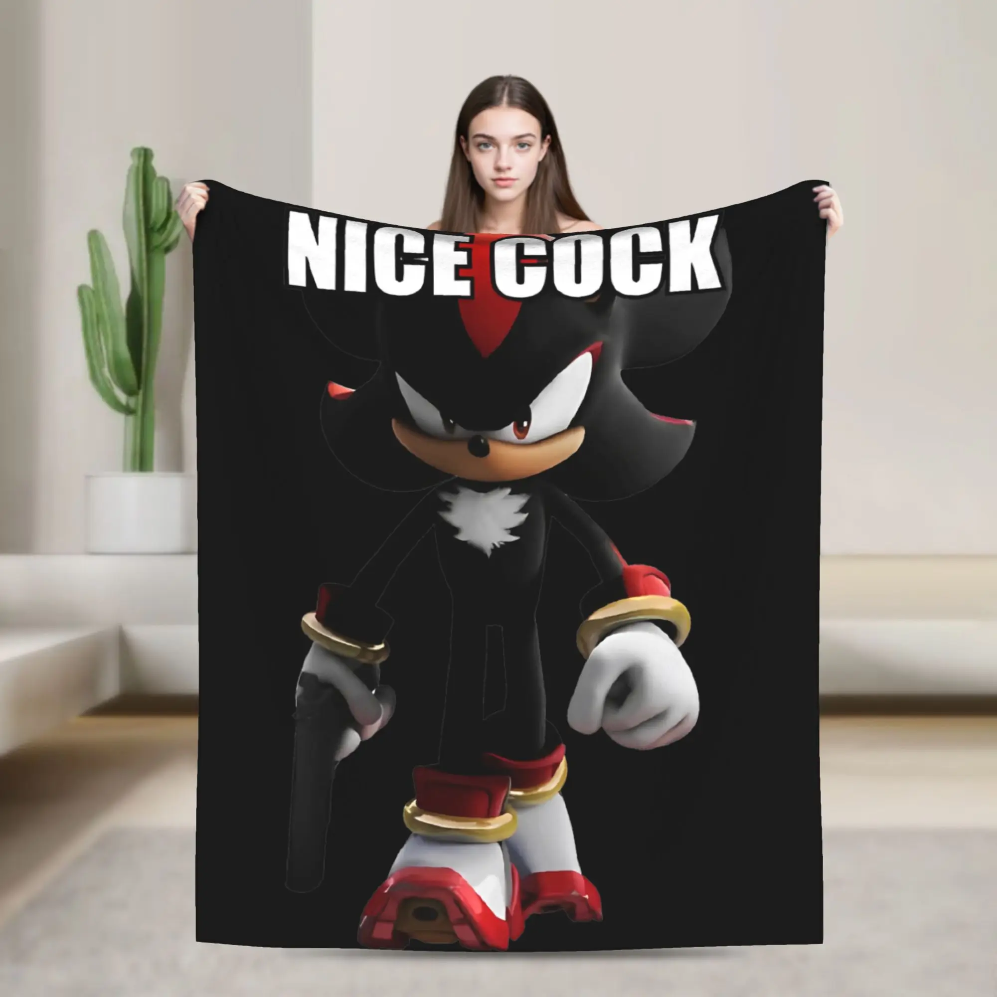 Shadow The Hedgehog Blankets Fleece Action Adventure Comedy Super Soft Throw Blanket for Bed Bedroom Quilt