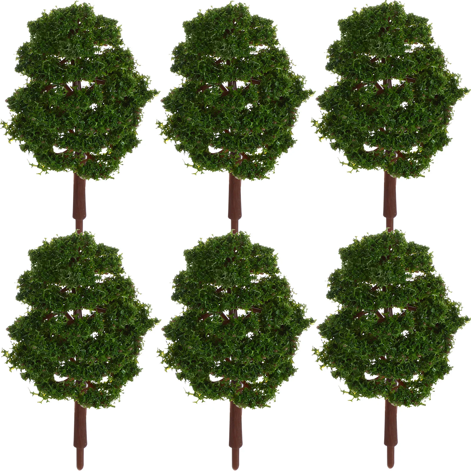 20 Pcs Plants Scenery Model Tree Green Landscape Fake Trees Architectural Child