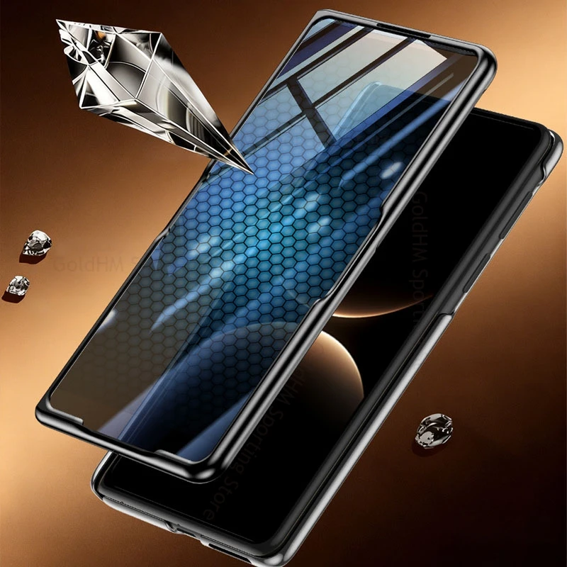 

Slide Kickstand Case For Huawei Mate X7 Collector's Edition PU Leather Hinged Case For HUAWEI Mate X7 with Screen Film Protector