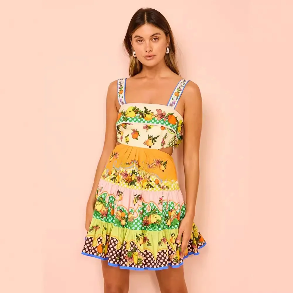 فستان Svel مطبوع عصري مع حزام نسائي كاجوال بتصميم دكتور مرقع شتوي ناعم من مزيج الكتان متوسط التمدد