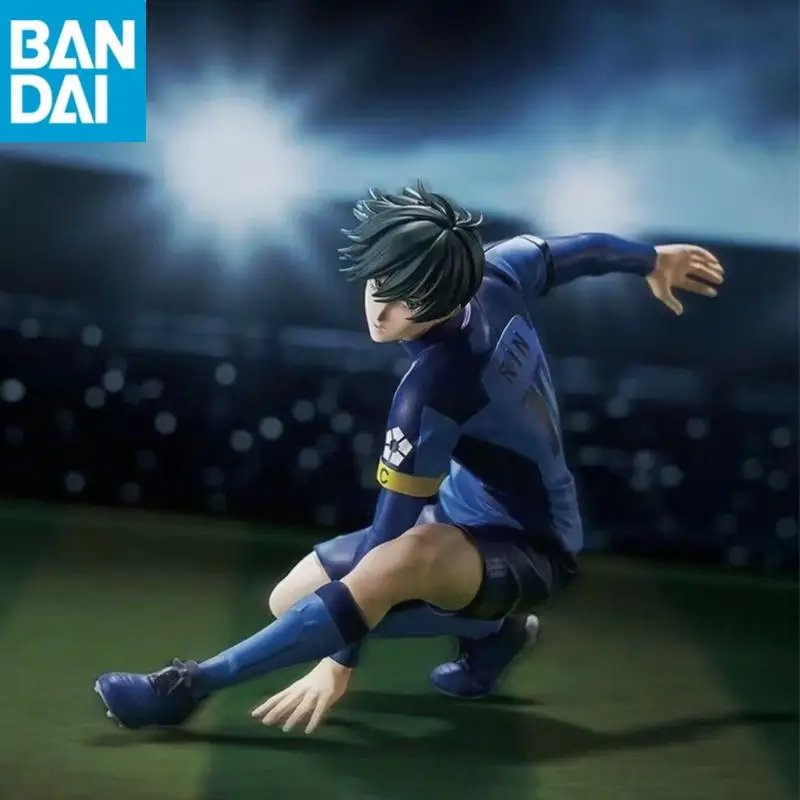 

BANDAI NAMCO Blue Lock Rin Itoshi 12cm PVC Anime Figure Original Genuine Collectible Model Toy Doll Gift in stock