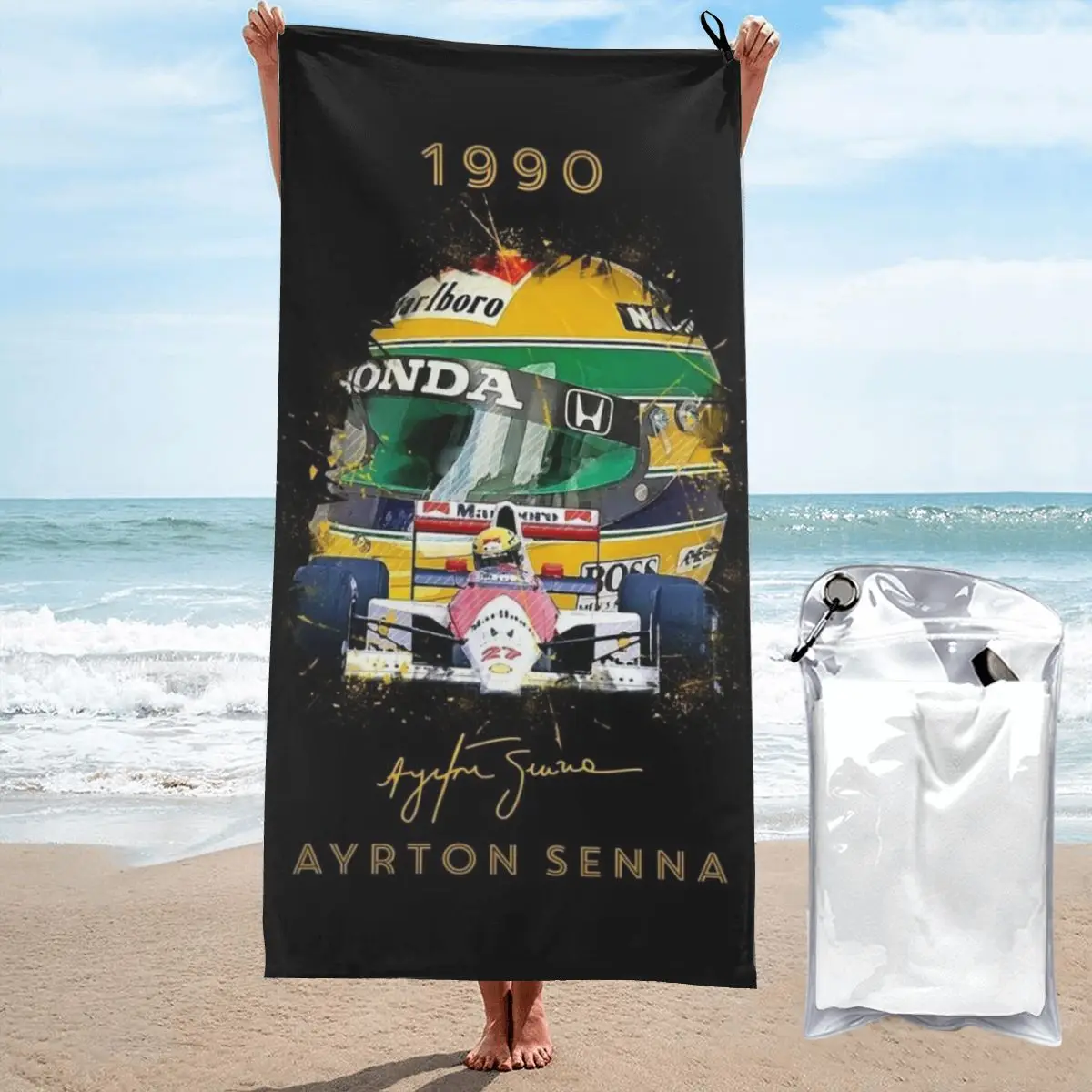 ayrton-senna-1991-casco-de-carreras-toalla-de-playa-microfibra-suave-toallas-rapidas-absorbentes-de-secado-rapido-para-bano