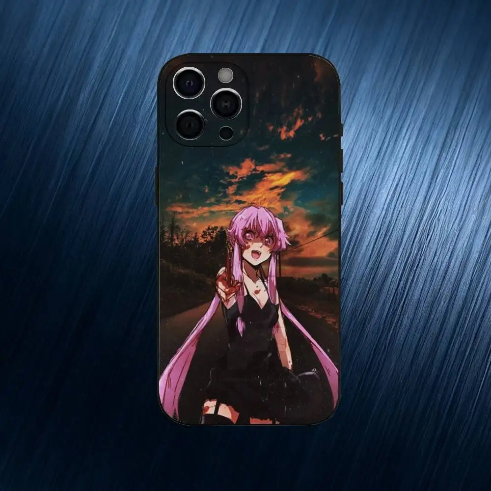 Etui na telefon Anime M-Mirai Nikki-i do iPhone'a 17,16,15,14,13,12,11 Plus,Pro Max, miękki silikonowy pokrowiec