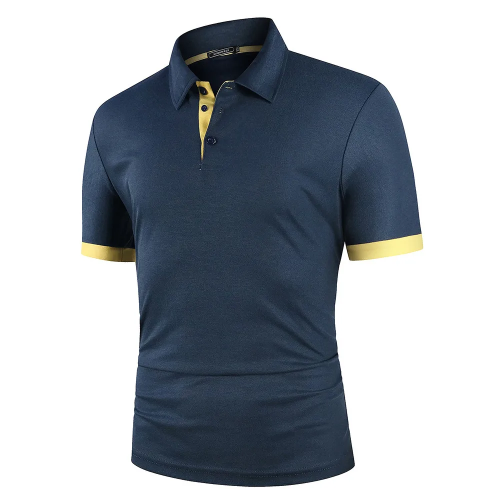 Polo à Manches Courtes pour Homme, Streetwear, Décontracté, à la Mode, de Haute Qualité, pour le Golf, Nouvelle Collection Été