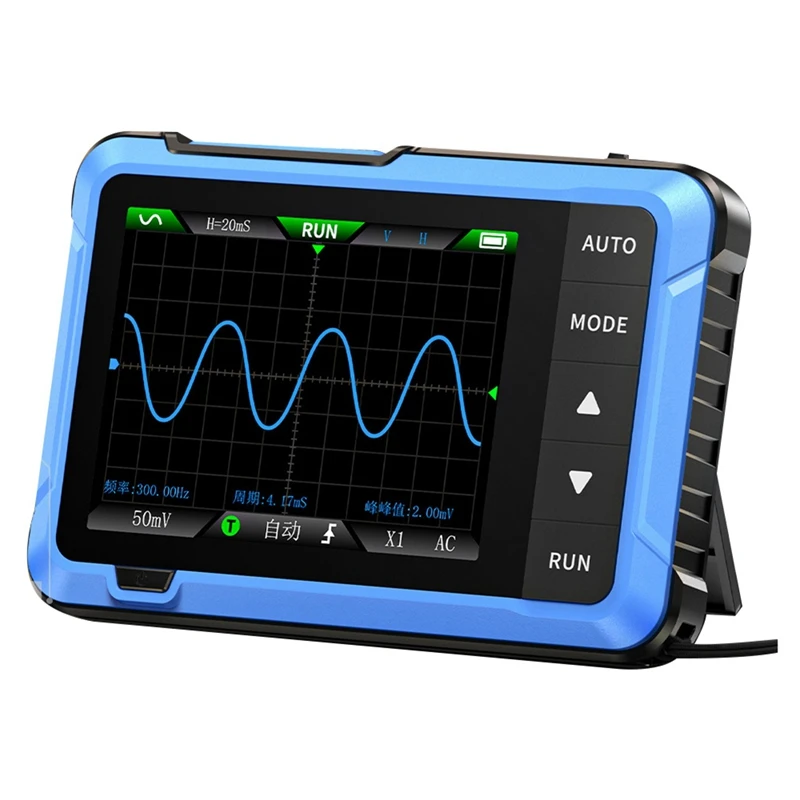 

FNIRSI Digital Oscilloscope Signal Generator Multimeter 2In1 Portable Mini Handheld Oscilloscope 48Ms/S Sampling Rate