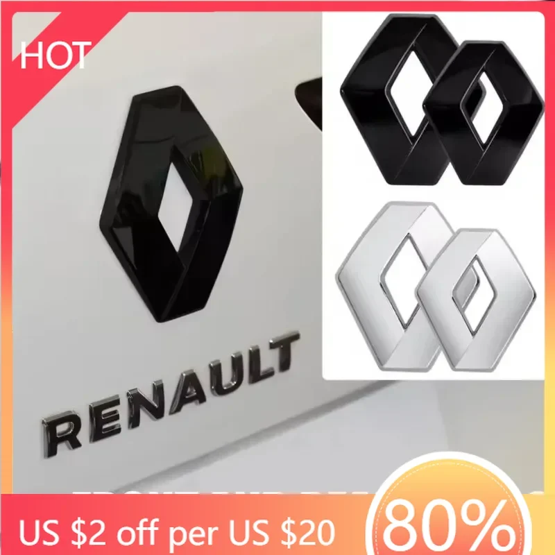 

Колпаки ступицы для автомобиля Renault, Стайлинг, передняя голова, капот, эмблема, задний хвостовой бампер, наклейка на багажник, 1 шт., 11x8,7 см, 12x9,6 см, 19,5