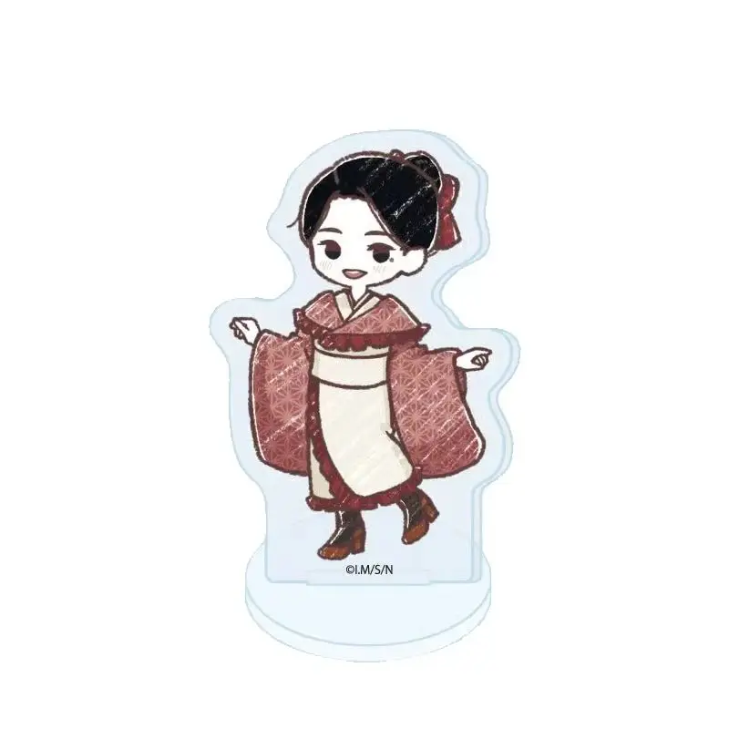 Anime Nippon Sangoku Daiki Kamo Q-style Graffiti Design Shape Acrylic Stand Model Plate Keychains Desk Decorations