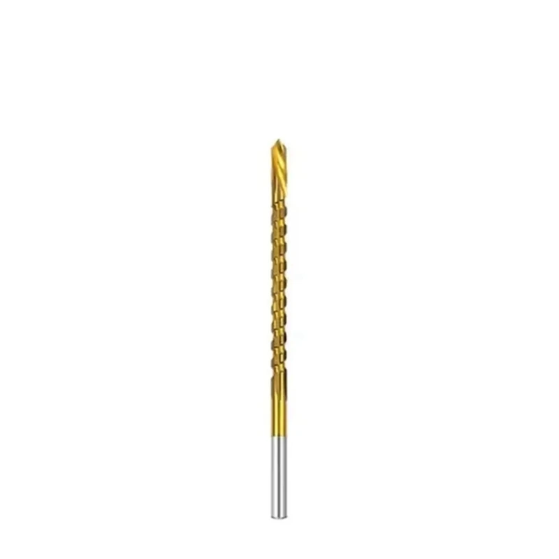 

4Mm Titanium Coated Drill Bit Spiral Jagged Saw Drill Bit Composite Drill Bit Twist Drill Bit