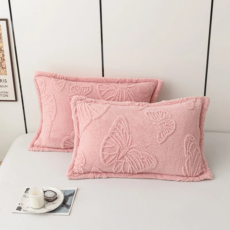 

Butterfly Fleece Pillowcase Dakimakura Cotton Silk Cover Room Decor Body Pillows Sofa Sleeping Waterproof Luxury Throw Bed