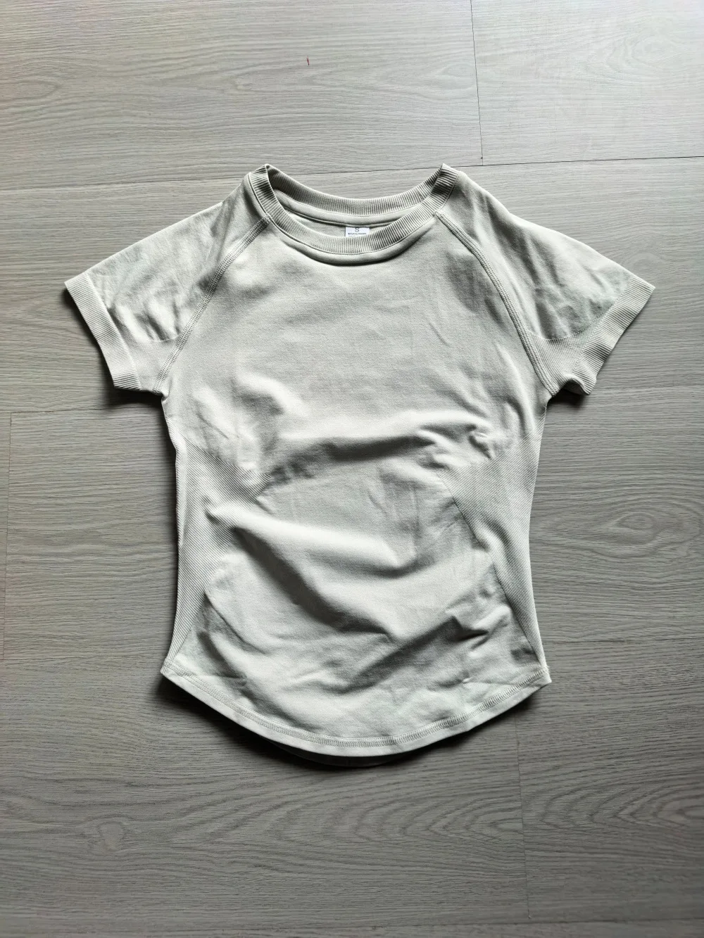 Sport-T-shirt met korte mouwen LOGO voor dames, cropped gymtop, lichtgewicht yogatop, rekbare sport-T-shirt