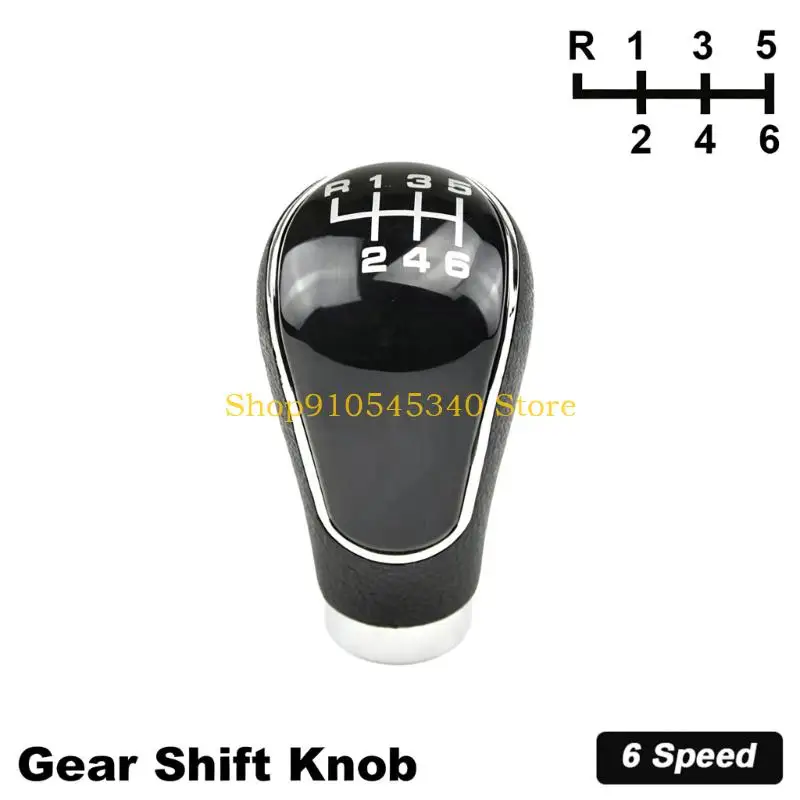 U2JA Interior Gear Knob Update, Manual Transmission Design with Black Trim Finish and Leather-Trim Contact Feel Daily