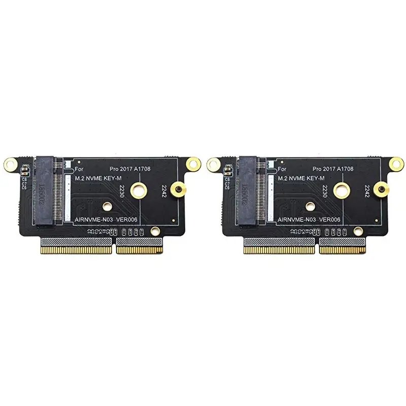 Adaptador Superior-2X A1708 M.2 SSD Nvme PCI Express PCIE a tarjeta adaptadora NGFF M2 SSD para Pro Retina 13 pulgadas A1708 2016 201