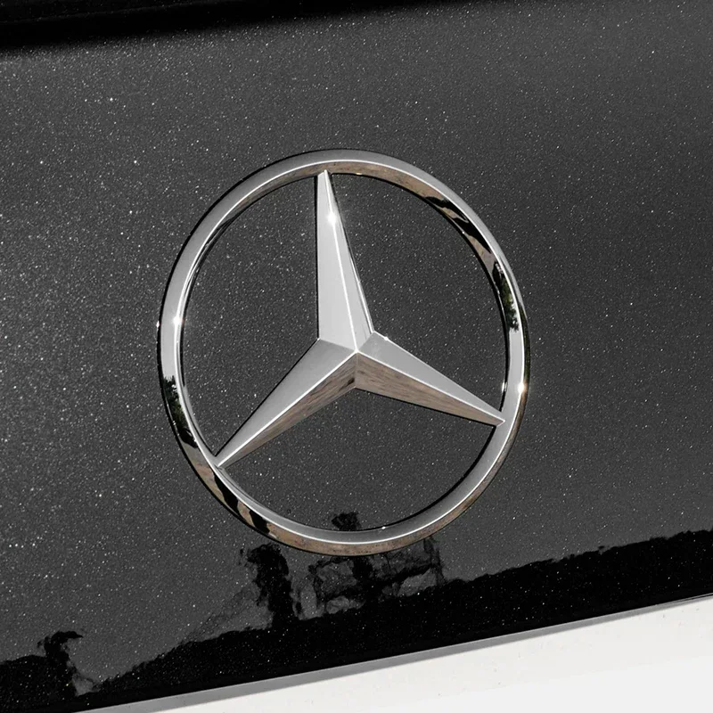 9cm ABS Car Rear Decal Trunk Emblem Sticker per Mercedes Benz S320 W164 W203 W204 W168 C180 E320 A200 CLA CLK CLS ML